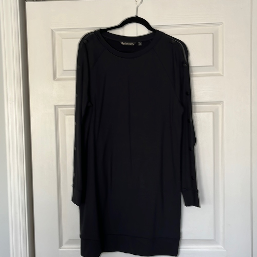 Athleta Long Sleeve Black Dress
